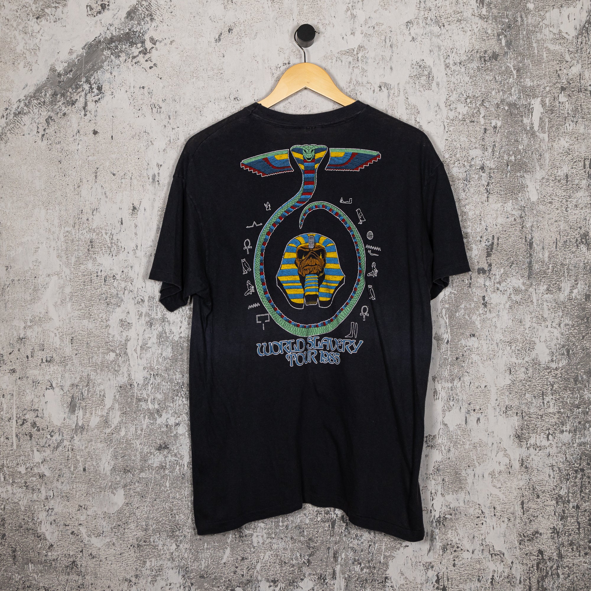 FADEDBLK - Iron Maiden - World Slavery Tour Tee - 1984 - Tee - Iron Maiden - World Slavery Tour Tee - 1984