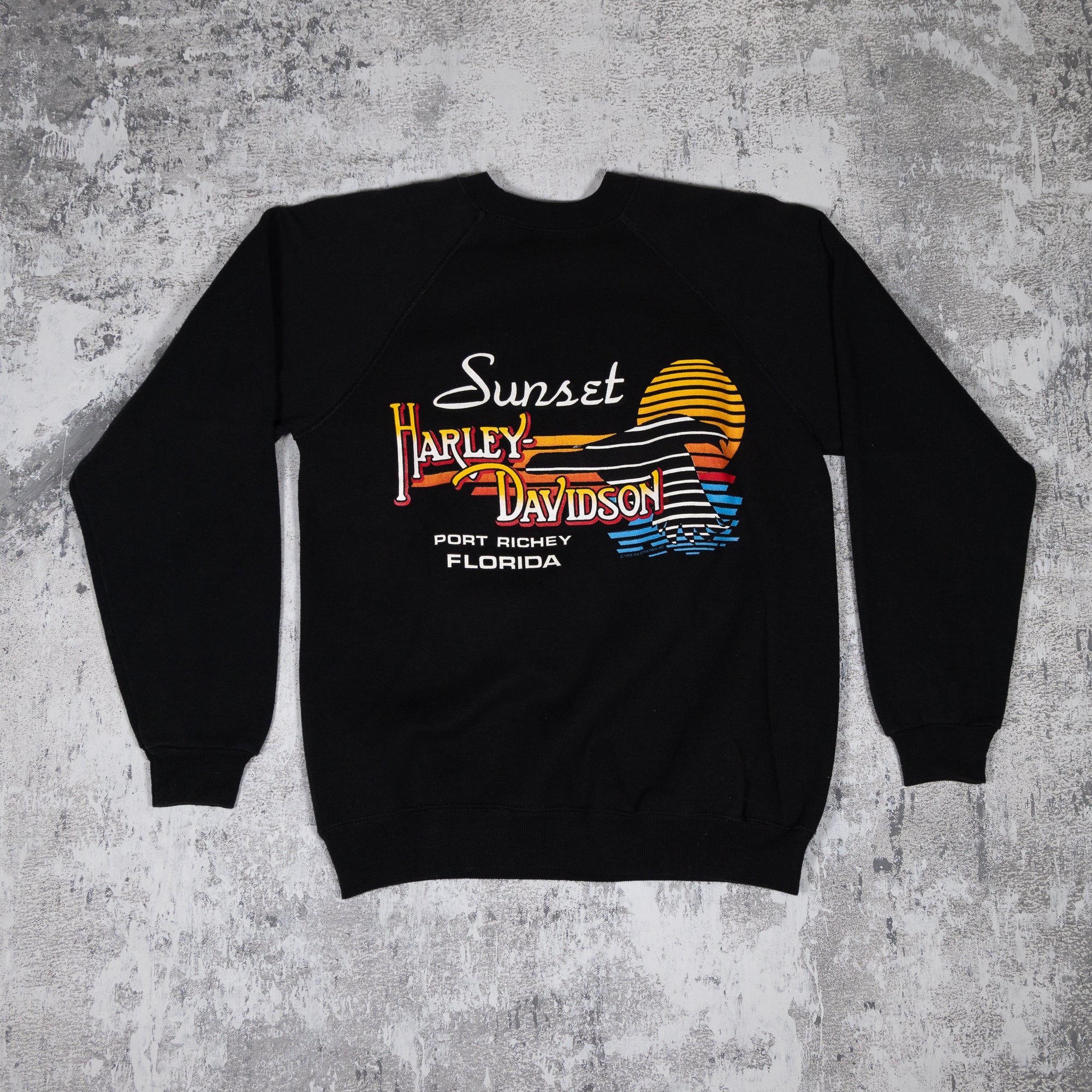 Harley Running With The Pack Vintage 90s Crew Neck