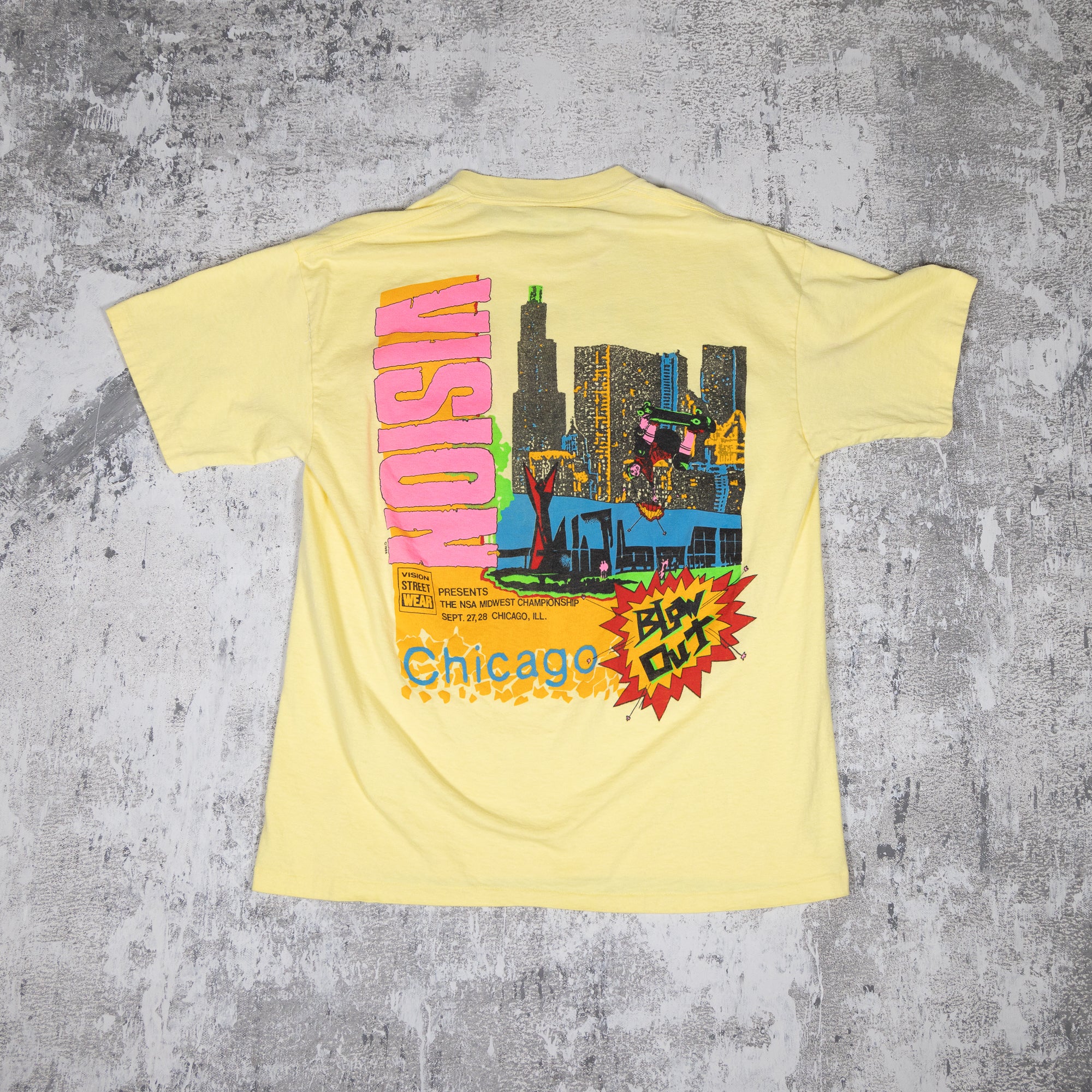 Chicago Blow Out Vision Street Wear Vintage 80s Tee