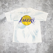 The Lakers Vintage 90s Hoop AOP Vintage Tee