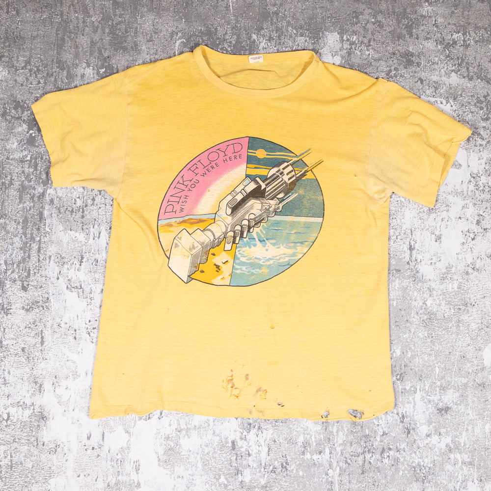 Pink Floyd Wish You Were Here Vintage 70s Tee from FADEDBLK Pink Floyd Wish You Were Here Vintage 70s Tee from FADEDBLK