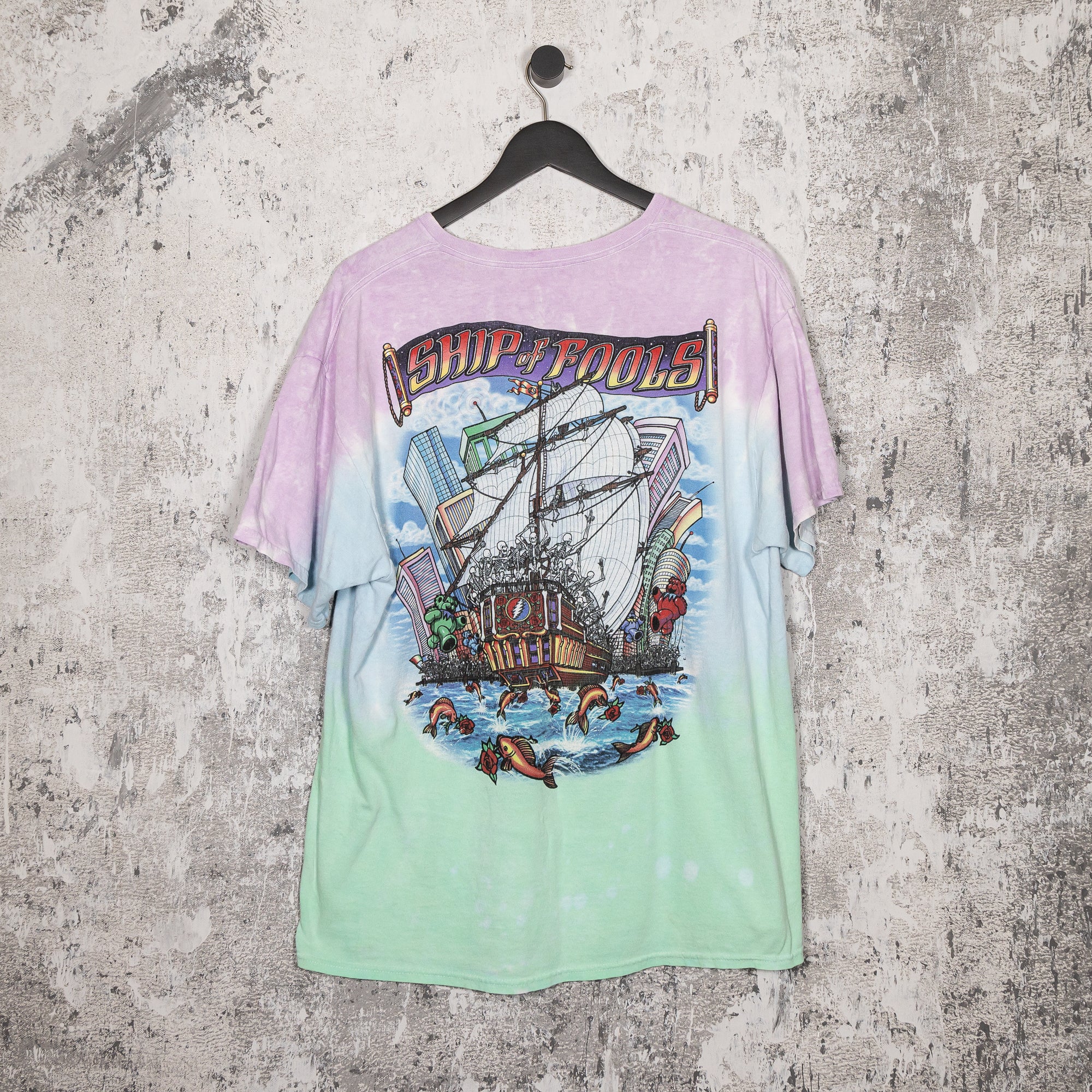 FADEDBLK - Grateful Dead Ship Of Fools 2001 - Tee - Grateful Dead Ship