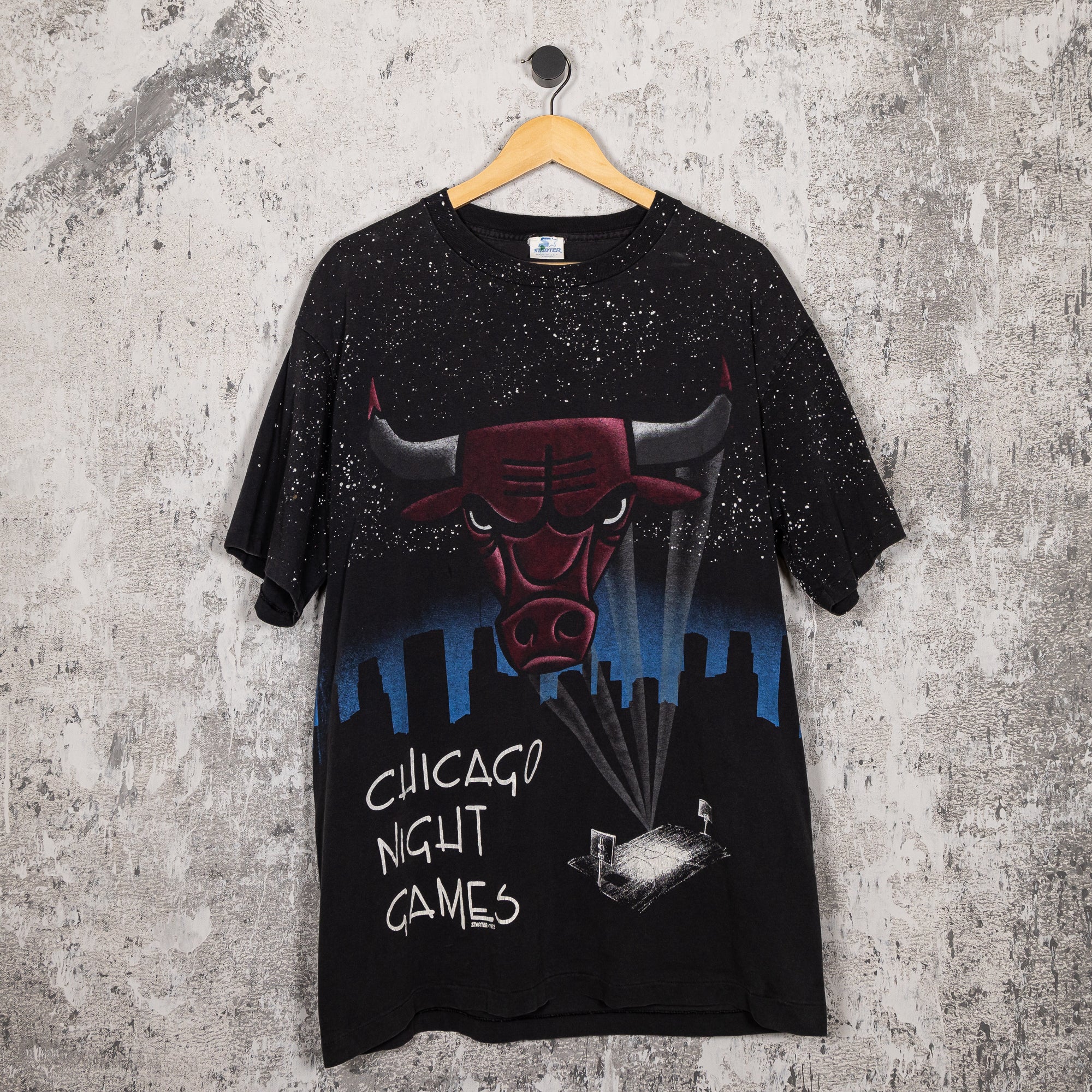 FADEDBLK - Chicago Bulls Night Games 1992 - Tee - Chicago Bulls Night Games 1992