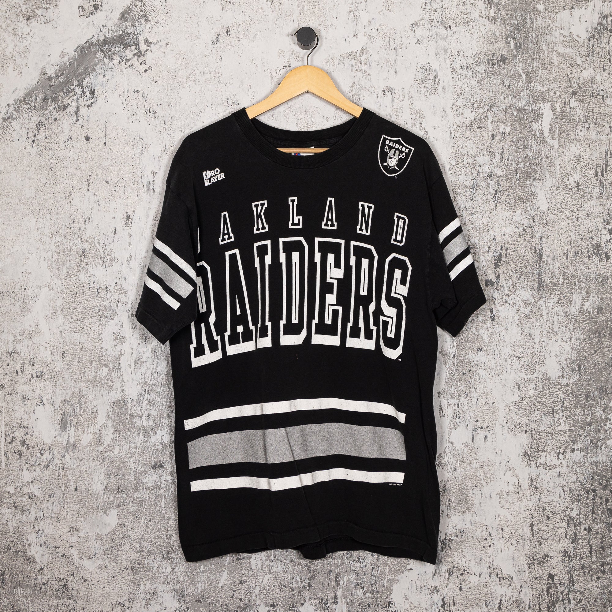 FADEDBLK - Oakland Raiders Printed Jersey Tee 1996 - Tee - Oakland Raiders Printed Jersey Tee 1996