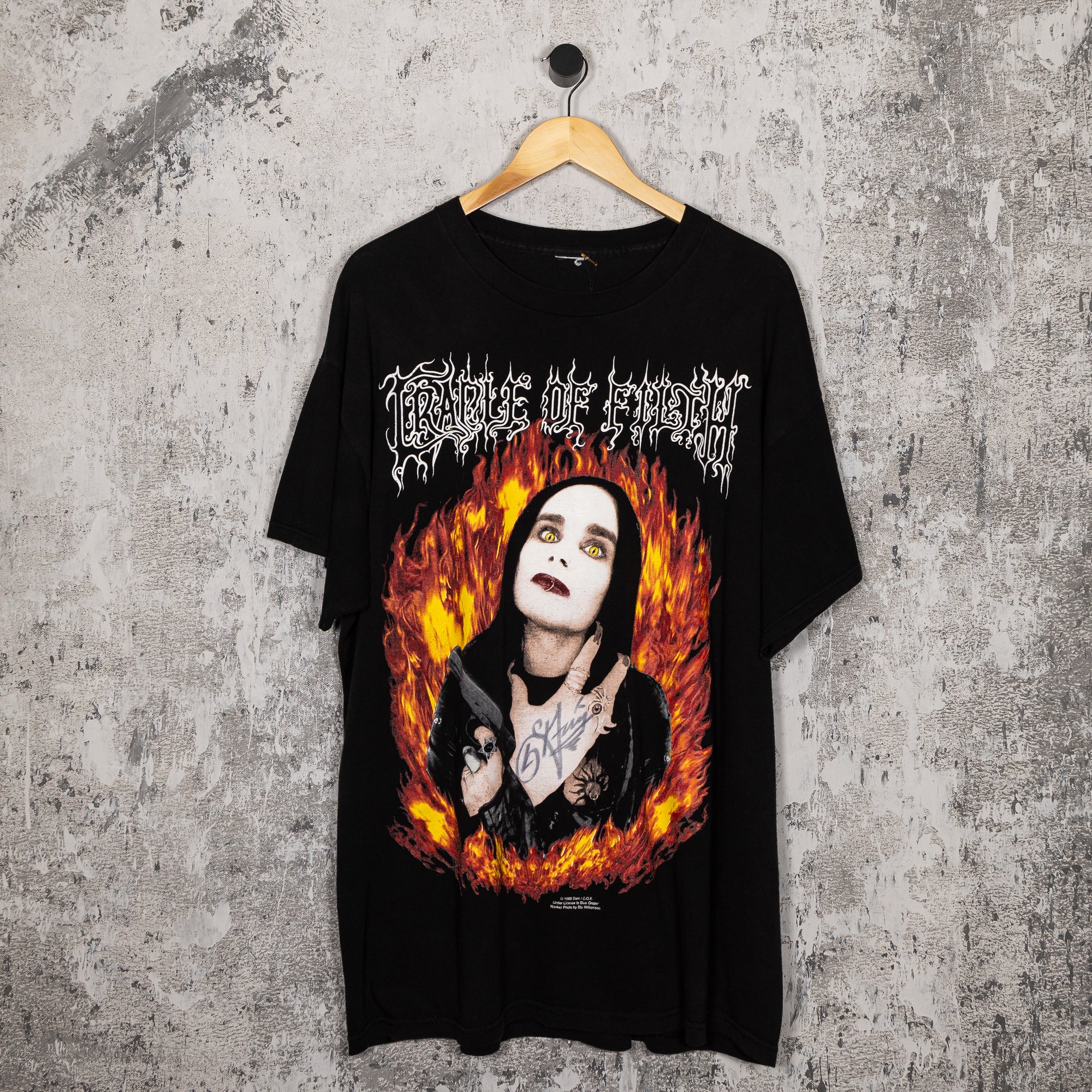 FADEDBLK - Cradle of Filth Wanker (Autographed) 1999 - Tee - Filth Wanker (Autographed) 1999