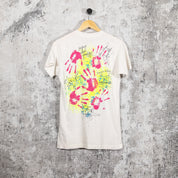 New Kids On The Block Autograph Neon Vintage 80s Tee