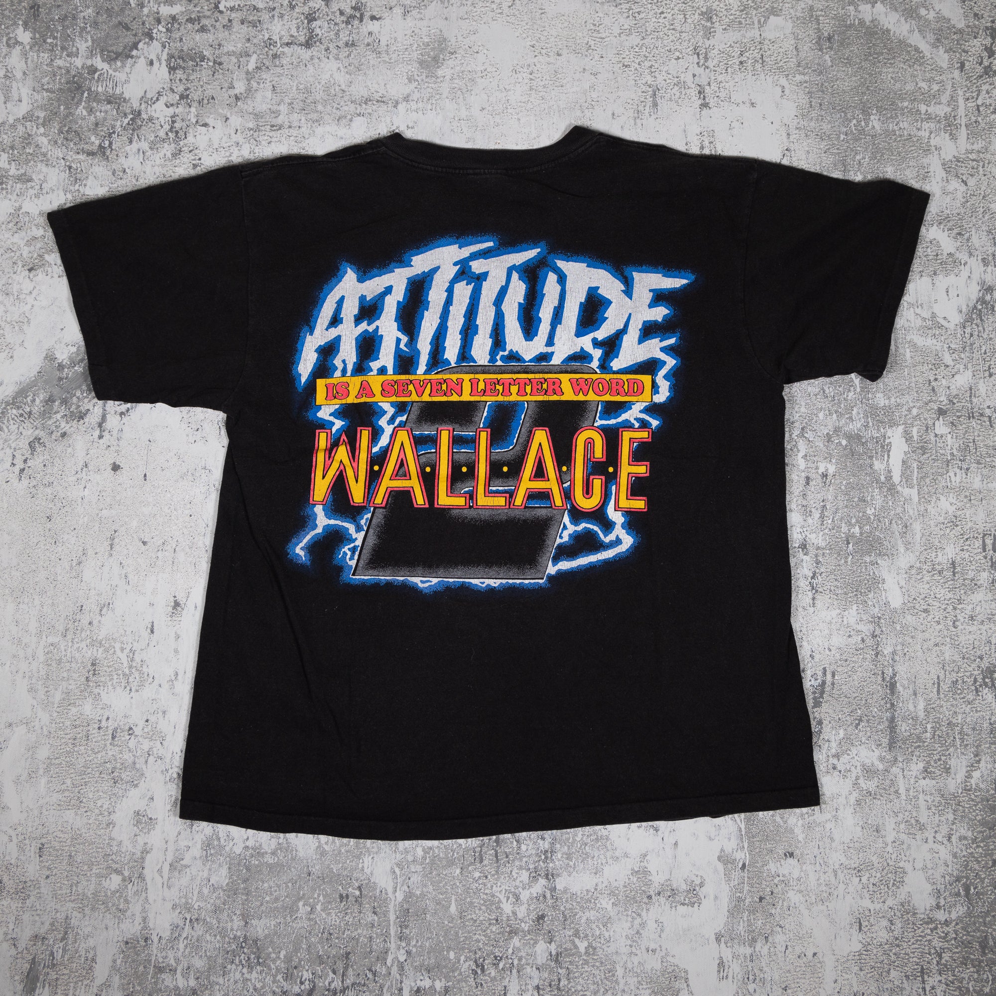 Rusty Wallace Fear Is An Emotion Vintage 90s Tee