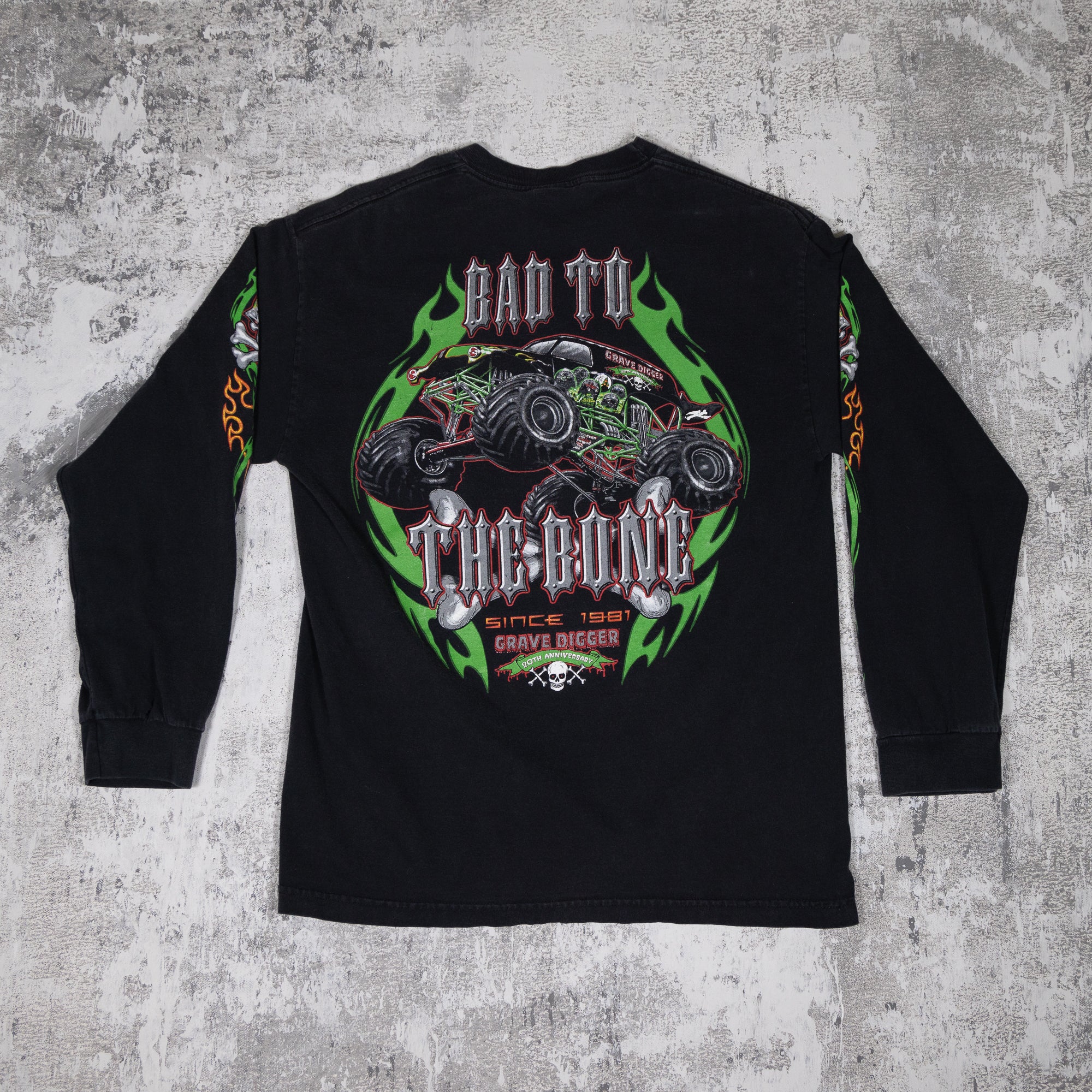 Grave Digger Vintage 2000s Long Sleeve Tee