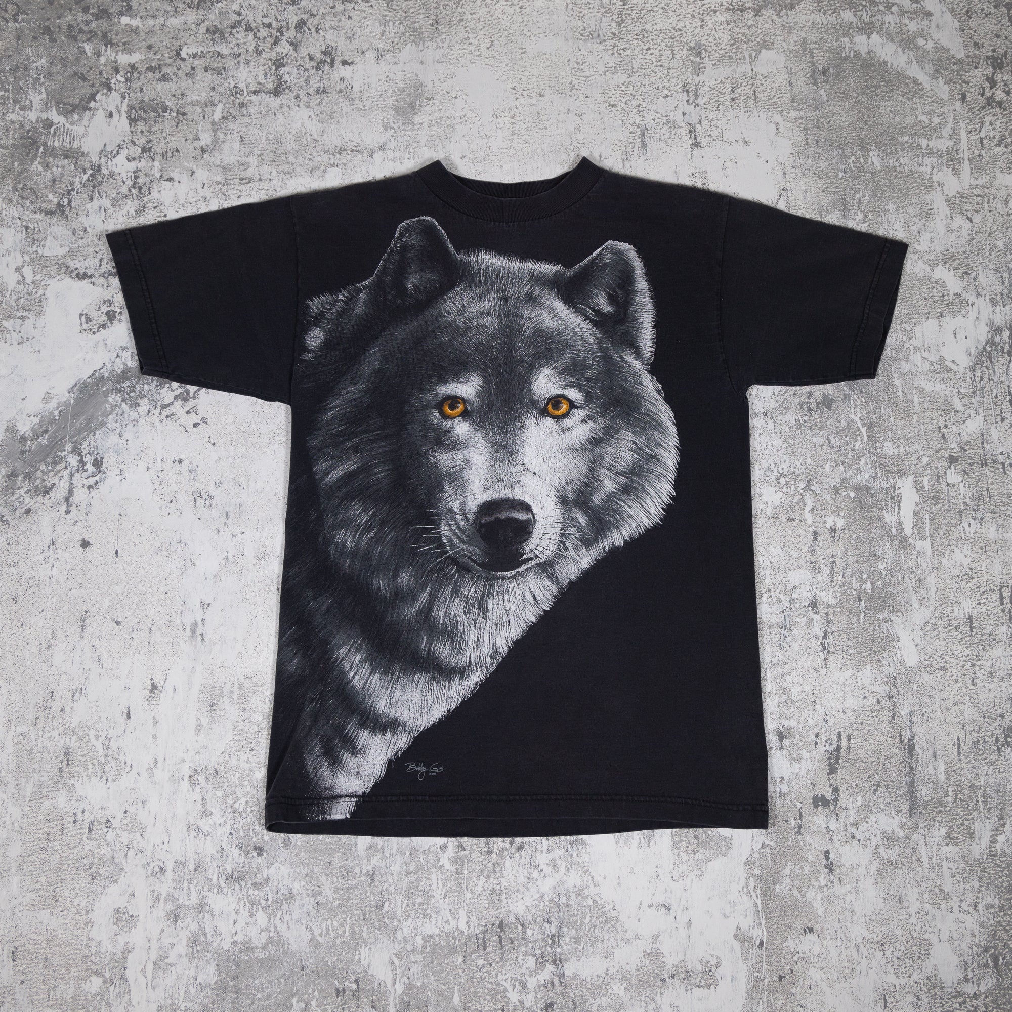 Wolf Print Vintage 90s Tee