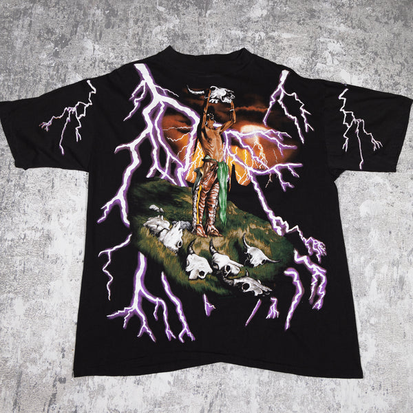 American Thunder Native American Vintage 90s Tee from FADEDBLK