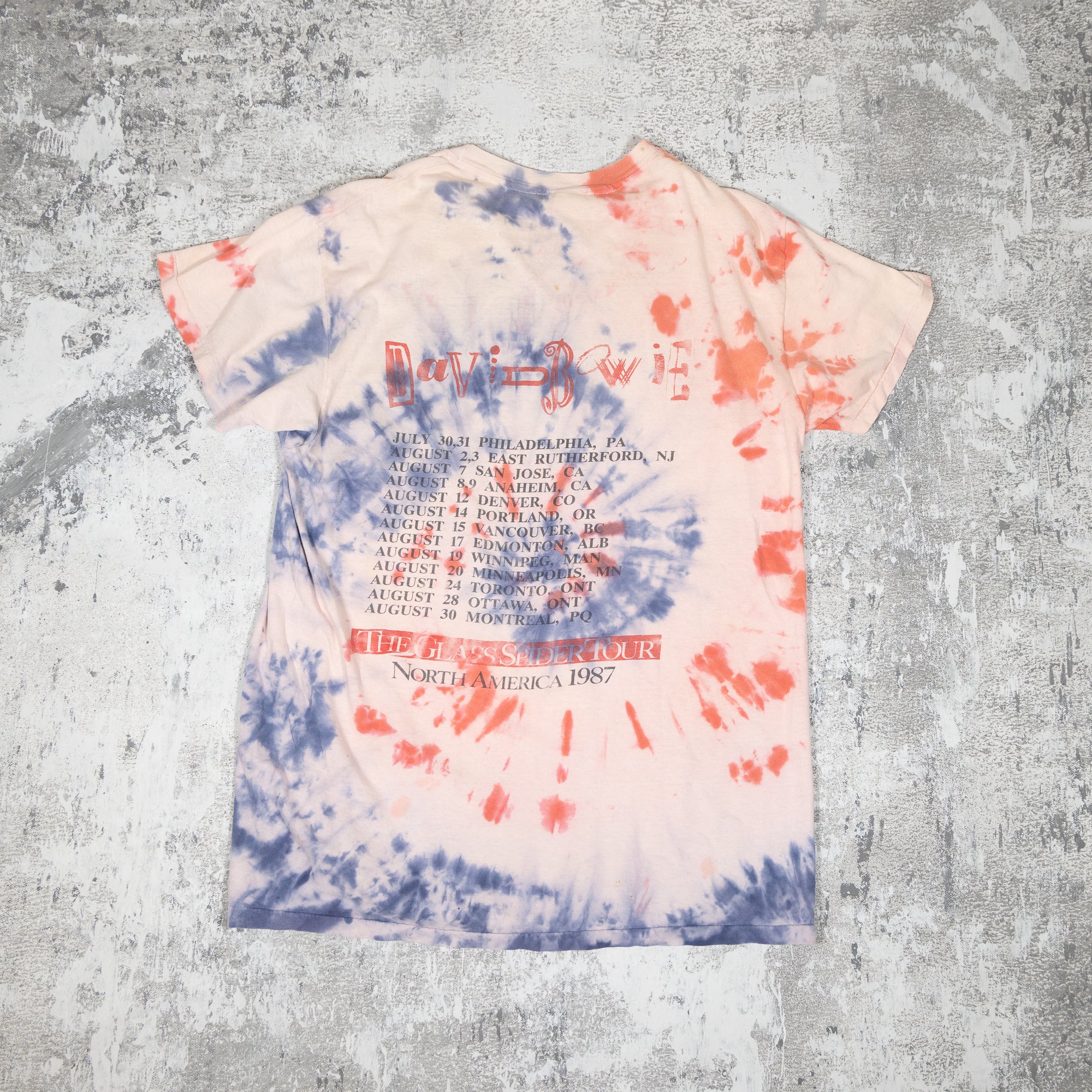 David Bowie Tie Dye Vintage 80s Tee