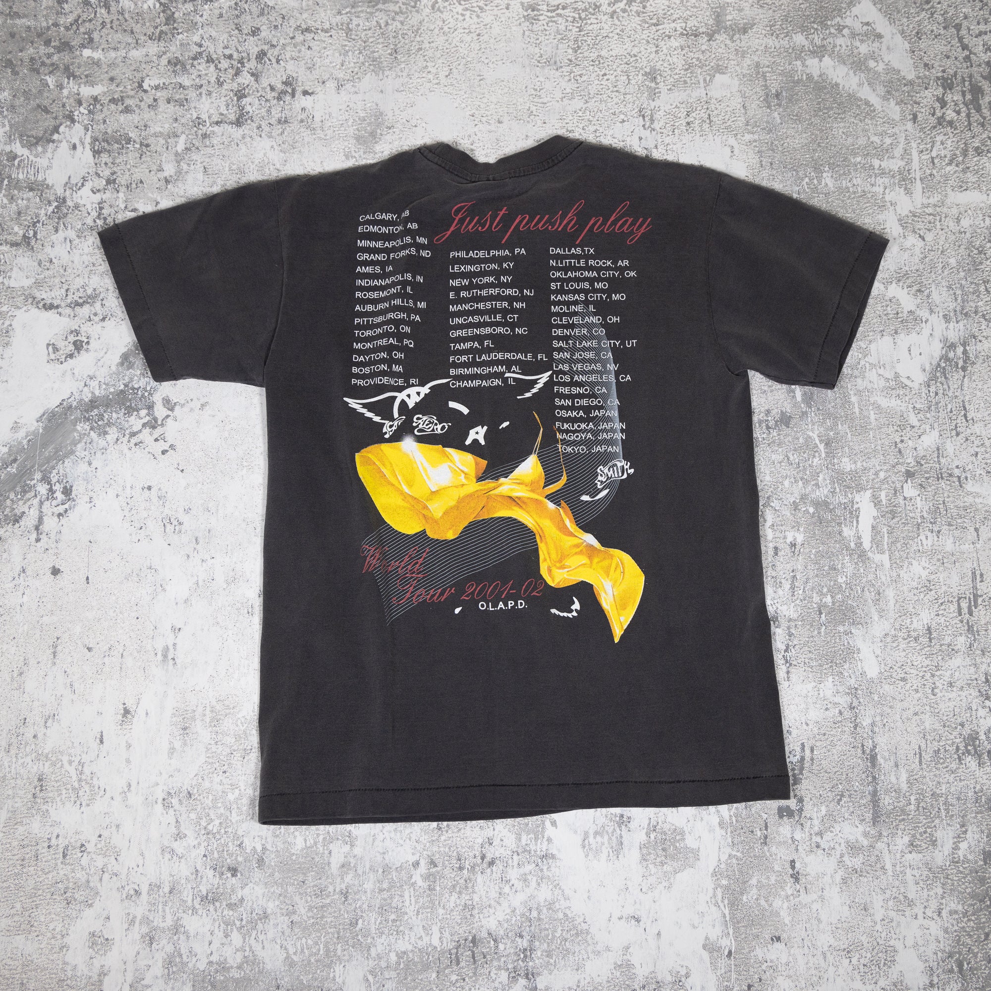 Aerosmith Just Push Play Vintage 2000s Tee