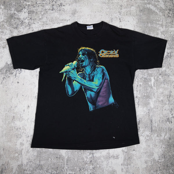 Ozzy Osbourne Severed Head Vintage 90s Tee from FADEDBLK