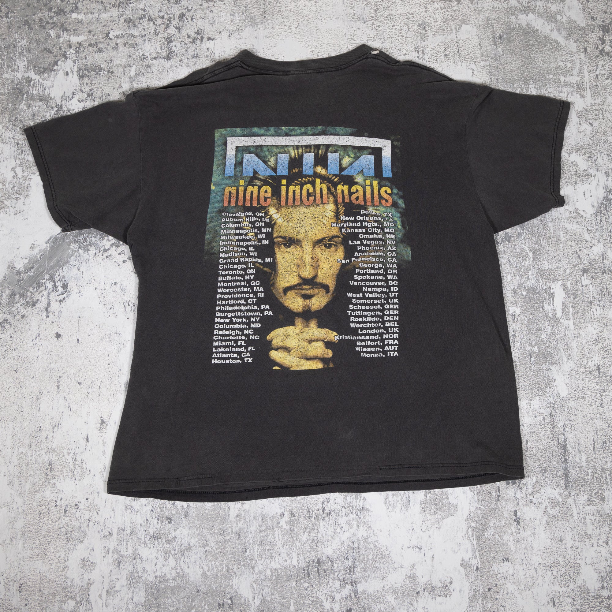 Nine Inch Nails Trent Reznor Vintage 2000s Parking Lot Bootleg Tee