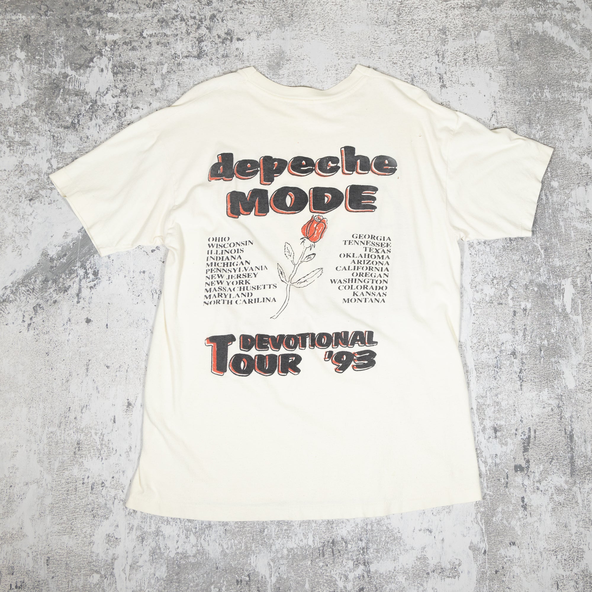 Depeche Mode Devotional Tour Vintage 90s Tee