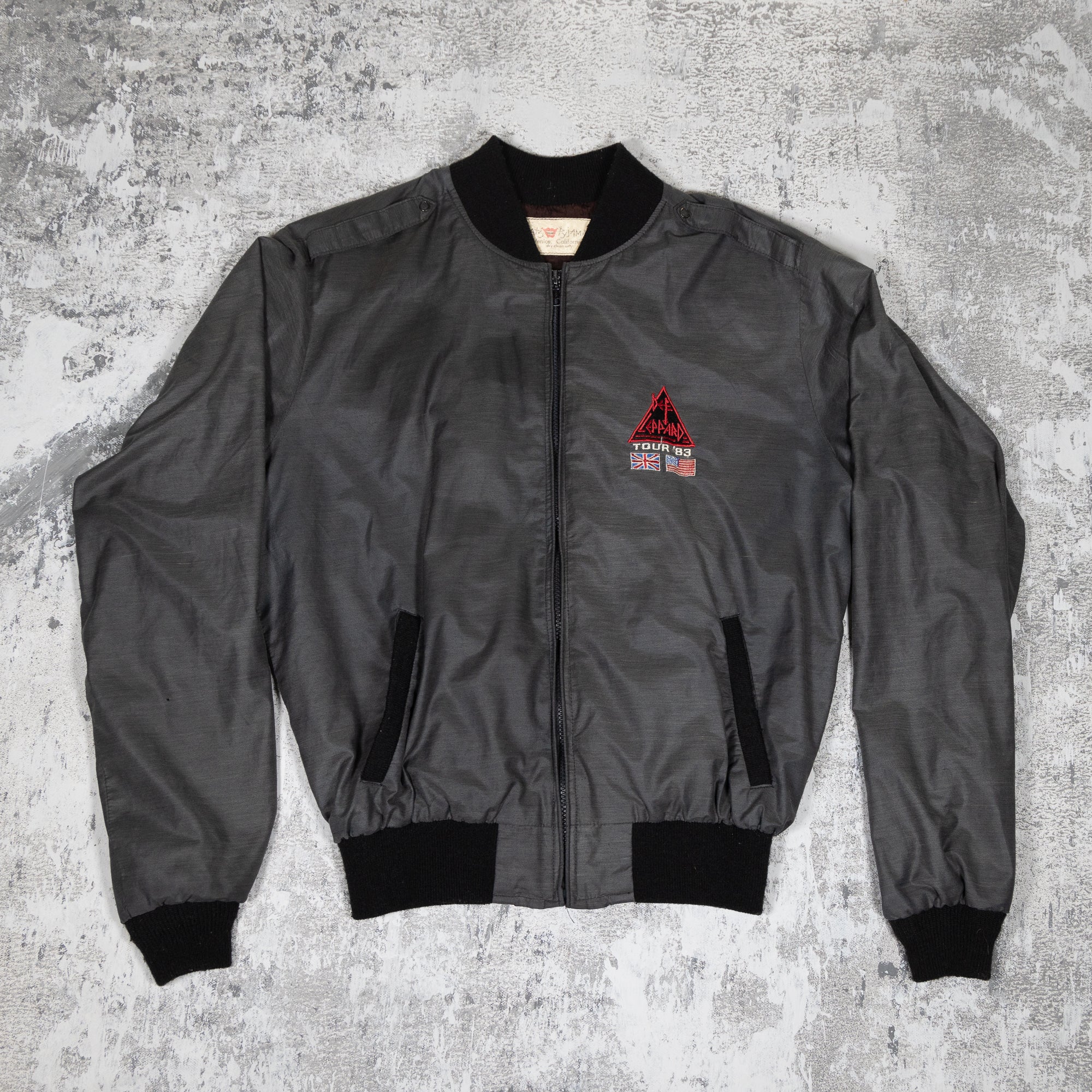 Def Leppard Bomber Style Vintage 80s Jacket