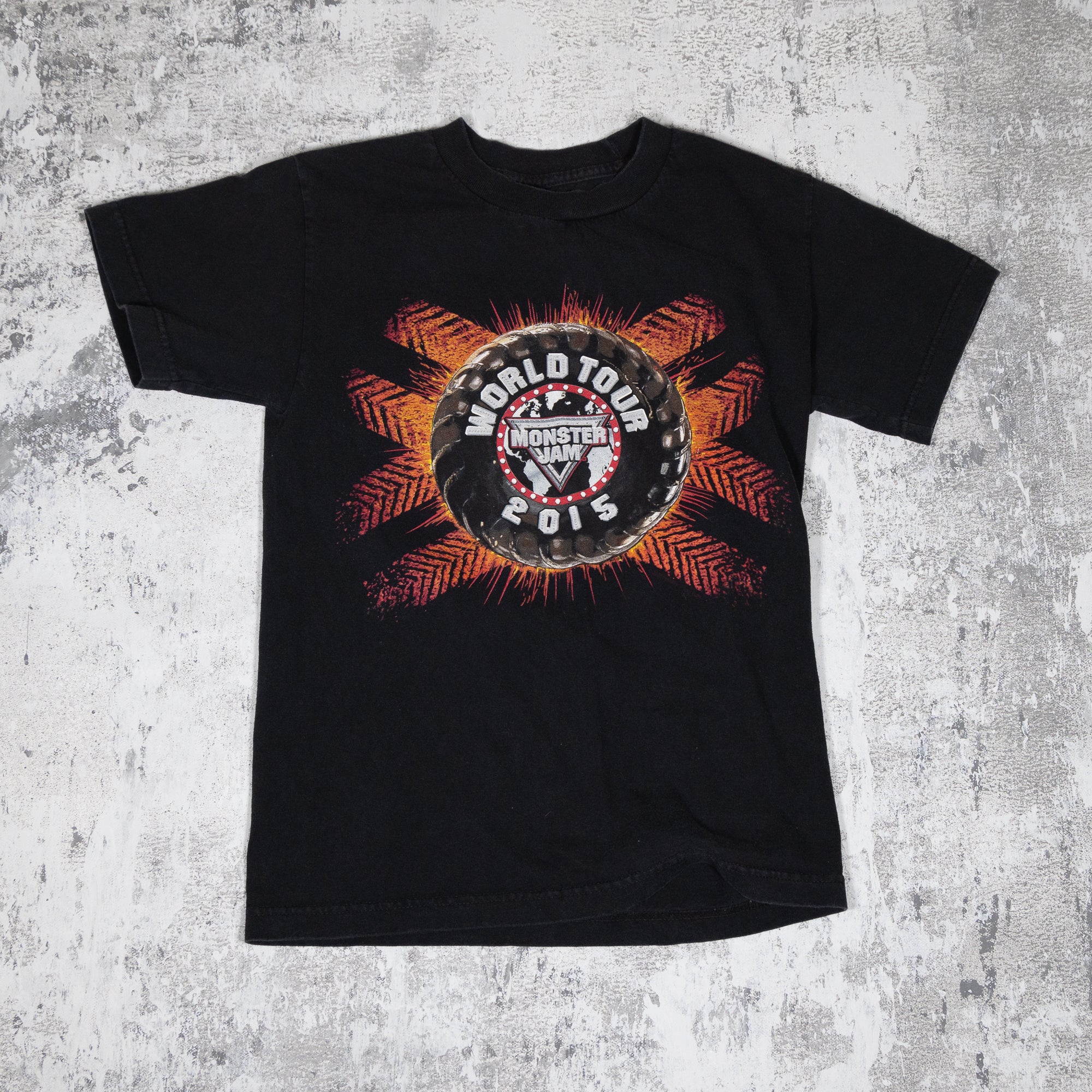 Monster Jam World Tour Vintage 2000s Kids tee