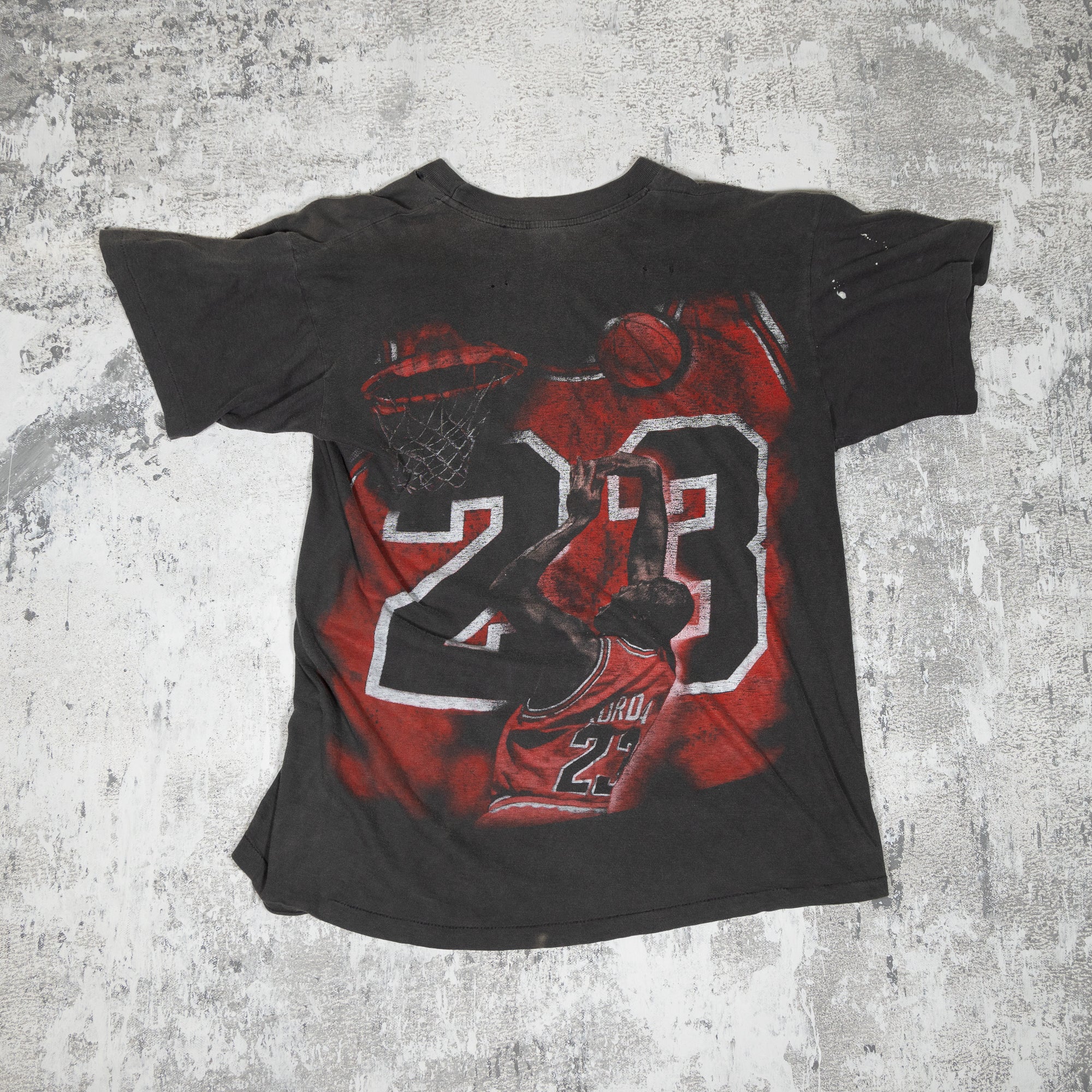 Chicago Bulls Michael Jordan Vintage 90s Rap Style Tee from FADEDBLK