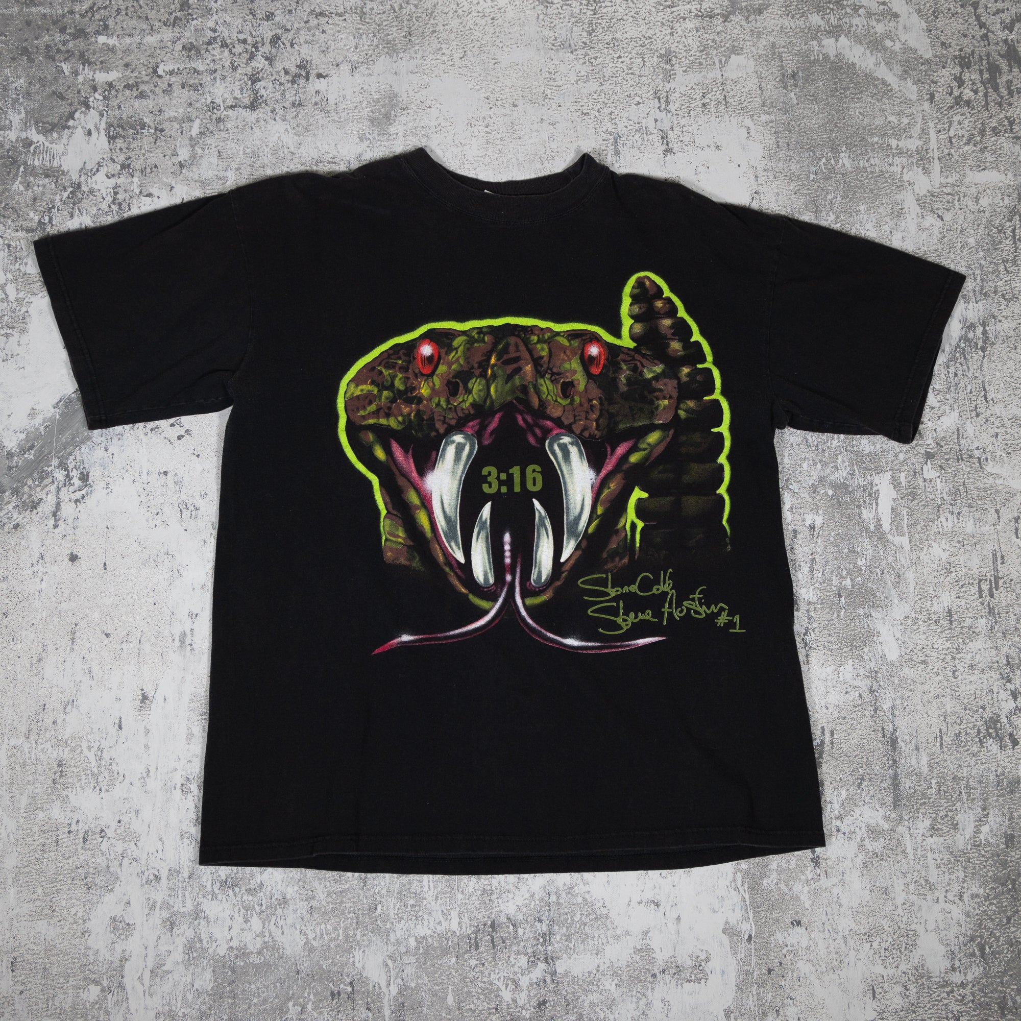 Stone Cold Stunner Camo Lizard Vintage 90s Tee