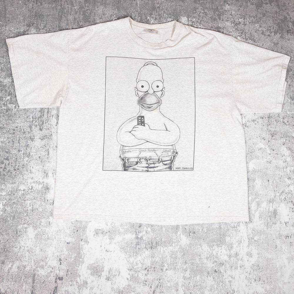 Homer Simpson Couch Potato Vintage 90s Tee