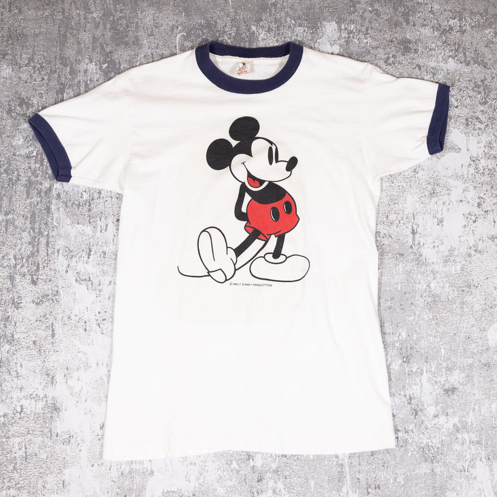 Mickey Mouse Ringer Vintage 80s Tee